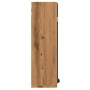 Armario con espejo baño madera roble artisan 64x20x66,5 cm