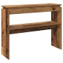 Mesa consola madera de ingeniería envejecida 80x30x102 cm