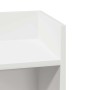 Mesa auxiliar con estante negra 25,5x27x60 cm
