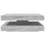 Mesa de centro giratoria 360 grados gris Sonoma 90x90x34,5 cm
