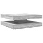 Mesa de centro giratoria 360 grados gris Sonoma 90x90x34,5 cm