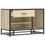 Banco zapatero madera de ingeniería roble sonoma 80x40x53,5 cm