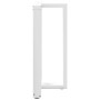 Patas de mesa de bar forma T 2 uds acero blanco 60x35x(91-92)cm