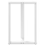 Patas de mesa de bar forma T 2 uds acero blanco 60x35x(91-92)cm