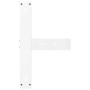 Patas de mesa de bar forma T 2 uds acero blanco 60x35x(91-92)cm