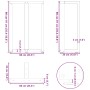 Patas de mesa de bar forma T 2 uds acero blanco 60x35x(91-92)cm