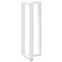 Patas de mesa bar forma T 2 uds acero blanco 40x35x(111-112) cm
