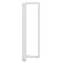 Patas de mesa bar forma T 2 uds acero blanco 40x35x(111-112) cm