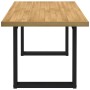 Mesa comedor NOAIN patas forma U madera maciza pino 160x90x75cm