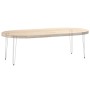 Patas de mesa tipo horquilla 4 uds acero macizo blanco 72 cm