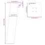 Patas para mesa de centro 4 uds acero antracita 30 cm