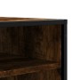 Banco zapatero madera de ingeniería roble ahumado 84x40x53,5 cm