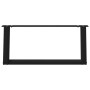 Patas de mesa de centro forma U 2uds acero negro 60x(30-31) cm