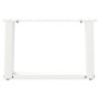Patas de mesa de centro forma U 2uds acero blanco 40x(30-31) cm