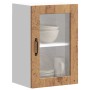 Armario de pared para cocina puerta cristal Porto madera vieja