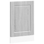 Panel para lavavajillas Porto madera contrachapada gris sonoma