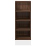Armario de horno madera ingeniería roble ahumado 30x44,5x81,5cm