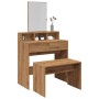 Taburete vestidor madera contrachapada artisan roble 70x35x45cm