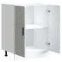 Mueble bajo de cocina porto gris cemento madera reconstituida