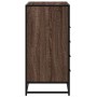 Cómoda de madera contrachapada roble marrón 70x41x70 cm