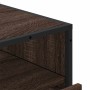 Cómoda de madera contrachapada roble marrón 70x41x70 cm