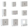 Mueble cocina Kalmar sonoma gris 14 pzas madera contrachapada