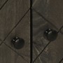 Aparador negro 60x33x75 cm madera maciza mango