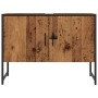 Mueble de lavabo madera de ingeniería envejecida 80x33x60 cm