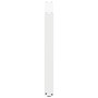 Patas para mesa centro forma U 3 uds blanco 90x(72-73) cm acero