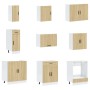 Mueble cocina Porto roble sonoma 14 pzas madera contrachapada