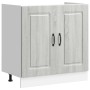 Mueble bajo para fregadero Kalmar gris sonoma 80x46x81,5 cm