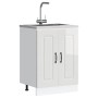 Mueble bajo para fregadero Kalmar blanco brillo 60x46x81,5 cm