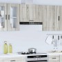 Armario de pared de cocina Porto gris sonoma madera ingeniería