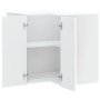 Mueble de cocina esquina pared Porto madera ingeniería blanca