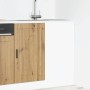 Mueble bajo de cocina porto roble artesano madera reconstituida