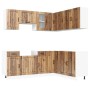 Mueble cocina Kalmar madera vieja 11 pzas madera contrachapada