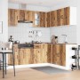 Mueble cocina Kalmar madera vieja 11 pzas madera contrachapada
