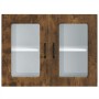Armario pared cocina puerta de cristal Kalmar roble ahumado