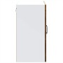 Armario pared cocina puerta de cristal Kalmar roble ahumado