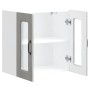Armario pared cocina puerta de cristal Kalmar sonoma gris