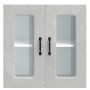 Armario pared cocina puerta de cristal Kalmar gris hormigón