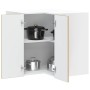 Mueble de cocina esquina pared Lucca roble artesanal