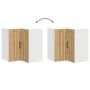 Mueble de cocina esquina pared Lucca roble artesanal