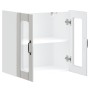 Armario pared cocina puerta cristal Lucca blanca alto brillo