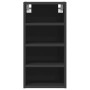 Armario colgante de cocina contrachapada negro 30x29,5x60 cm