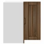 Mueble de cocina esquina pared Lucca roble marrón
