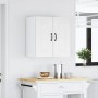 Armario de pared para cocina Kalmar madera de ingeniería blanca