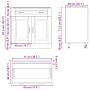 Mueble bajo de cocina porto roble sonoma madera reconstituida