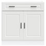Mueble bajo de cocina Porto madera contrachapada blanca
