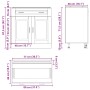 Mueble bajo de cocina porto roble ahumado madera reconstituida